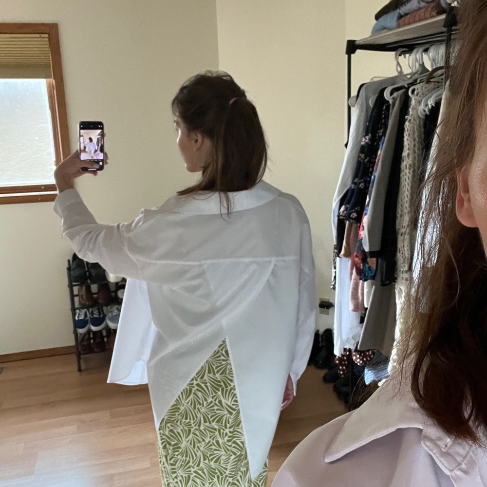 White Women's Shirt - Picture 4 of 5